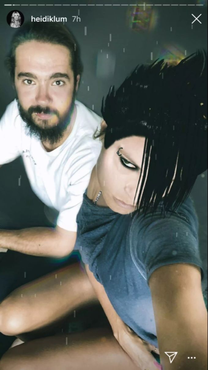 Heidi Klum macht auf Tom Kaulitz zu seiner Tokio Hotel Zeit. Heidi Klum Tom Kaulitz