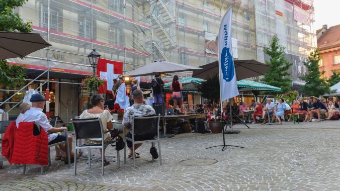 Herrliche Abendstimmung im Oberen Graben.
