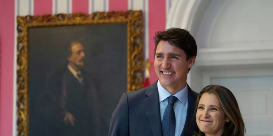 Chrystia Freeland und Premier Trudeau