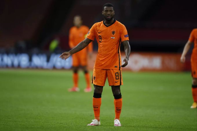 Liverpools Georginio Wijnaldum spielt für die holländische Nationalmannschaft. georginio wijnaldum