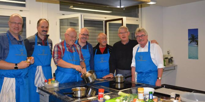 Der Verein kochbegeisterter Männer aus Stettlen.