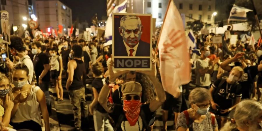 Proteste gegen Netanjahu in Jerusalem