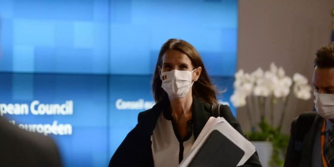 Belgiens Ministerpräsidentin Sophie Wilmès. Coronavirus