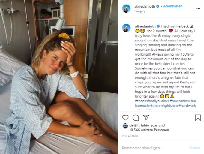 Aline Danioth kann nach ihrem letzten Sturz ihr Pech kaum fassen. aline danioth