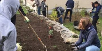 Kräutergärtli wird angepflanzt