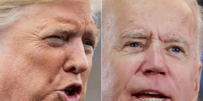 Rivalen Trump (l.) und Biden Rivalen Trump (l.) und Biden