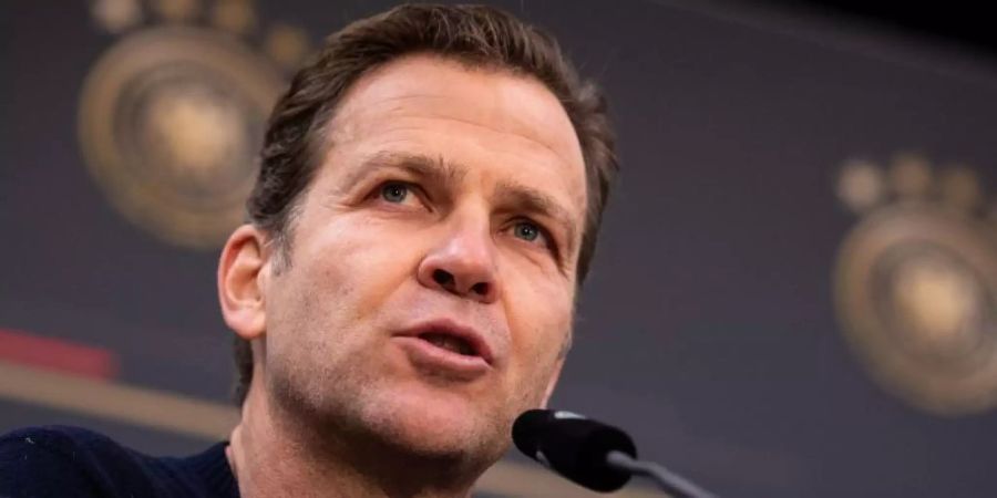 Setzt sich gegen die Rummenigge-Kritik zur Wehr: Nationalmannschaftsdirektor Oliver Bierhoff. Foto: Marius Becker/dpa