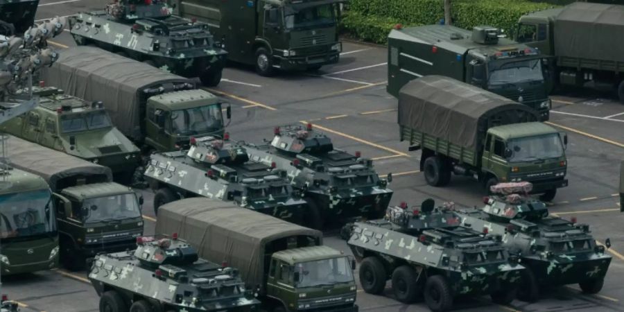 Militärübung in Shenzhen im Jahr 2019