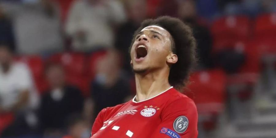 Fehlt dem FC Bayern momentan: Leroy Sané. Foto: Laszlo Balogh/AP Pool/dpa