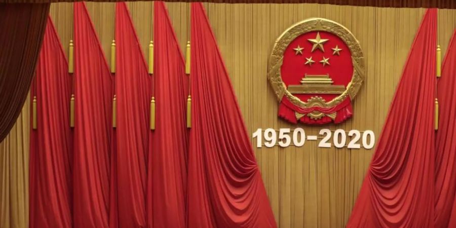 Die Grosse Halle des Volkes in Peking während einer Veranstaltung in der vergangenen Woche. Foto: Andy Wong/AP/dpa
