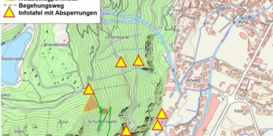 Verkehrsbehinderungen Grossraum Hörelirank, Näfels