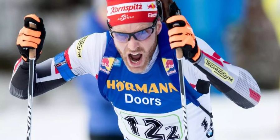 Biathlet Simon Eder aus Österreich wurden nach eigener Aussage verbotene Doping-Substanzen angeboten. Foto: Sven Hoppe