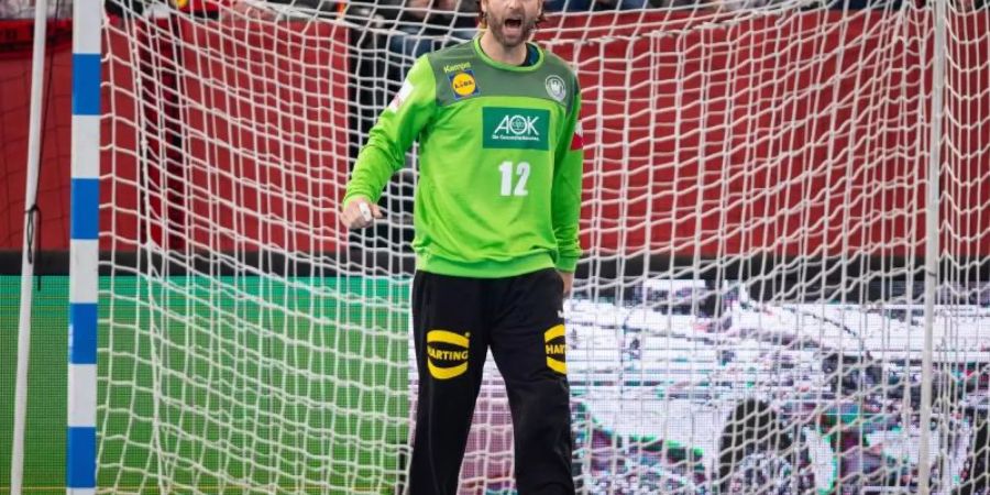 Nationaltorhüter Silvio Heinevetter wechselt spätestens im Sommer 2020 von den Berliner Füchsen zur MT Melsungen. Foto: Guido Kirchner