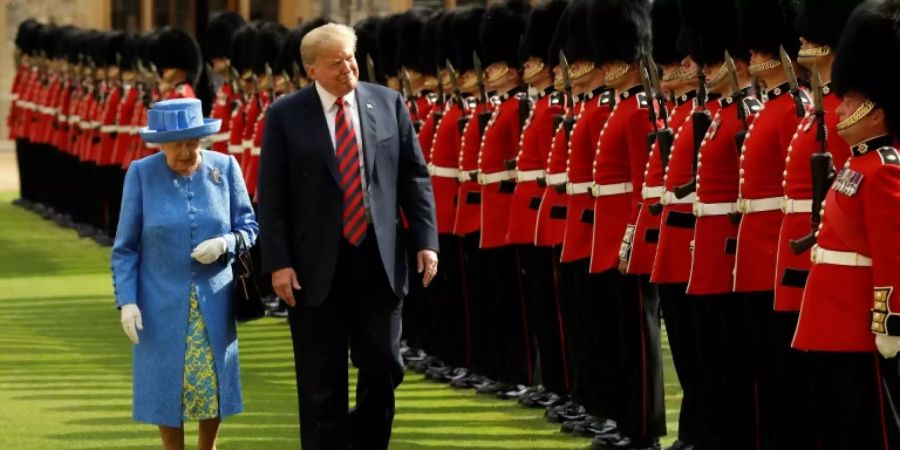 Präsident Trump bei seinem letzten Besuch in Windsor