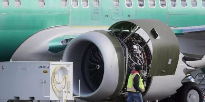 Boeing 737 Max 8 im Fertigungswerk in Renton. Foto: Ted S. Warren/AP 737 max