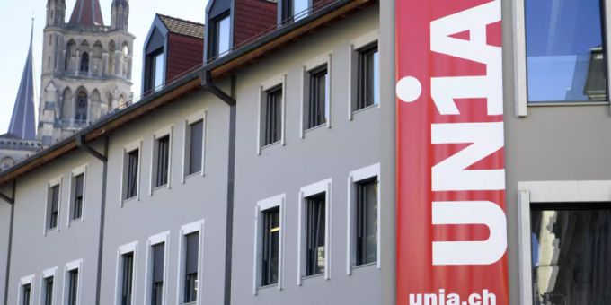 Der Haussegen bei der Unia Waadt hängt schief. Im Bild die Büros in Lausanne. (Archiv) Unia Waadt