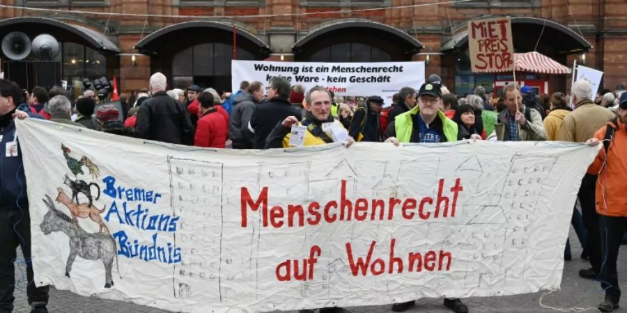 Demo gegen hohe Mieten