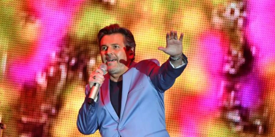 Thomas Anders beim Tourauftakt in Erfurt. Foto: Martin Schutt