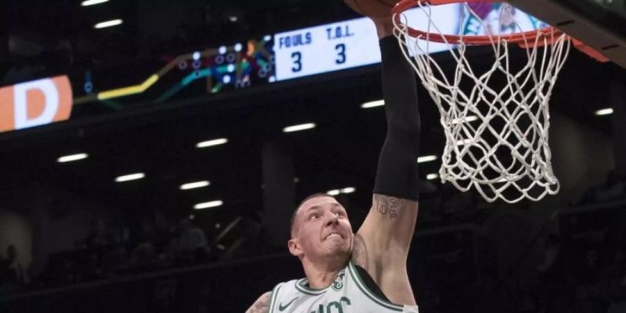 Treffsicher: Daniel Theis netzt gegen Brooklyn ein. Foto: Mary Altaffer/AP