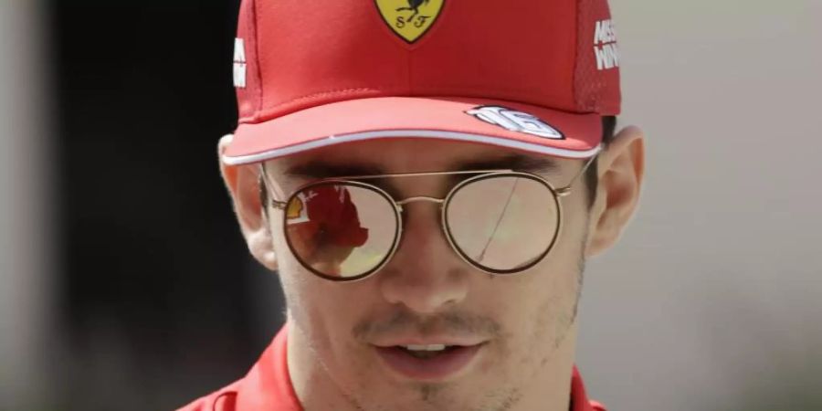 Legte im letzten Training in Sakhir die schnellste Runde hin: Ferrari-Pilot Charles Leclerc. Foto: Luca Bruno/AP/dpa