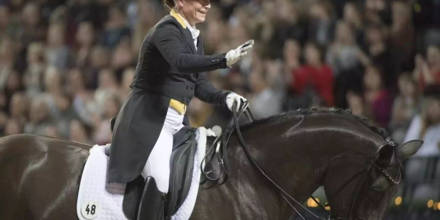 Isabell Werth siegte auf Weihegold. Foto: Fredrik Sandberg/TT NEWS AGENCY/AP