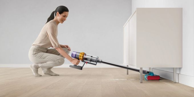 Bei der Nassreinigung saugt der Submarine nicht. Dyson V15s Detect Submarine