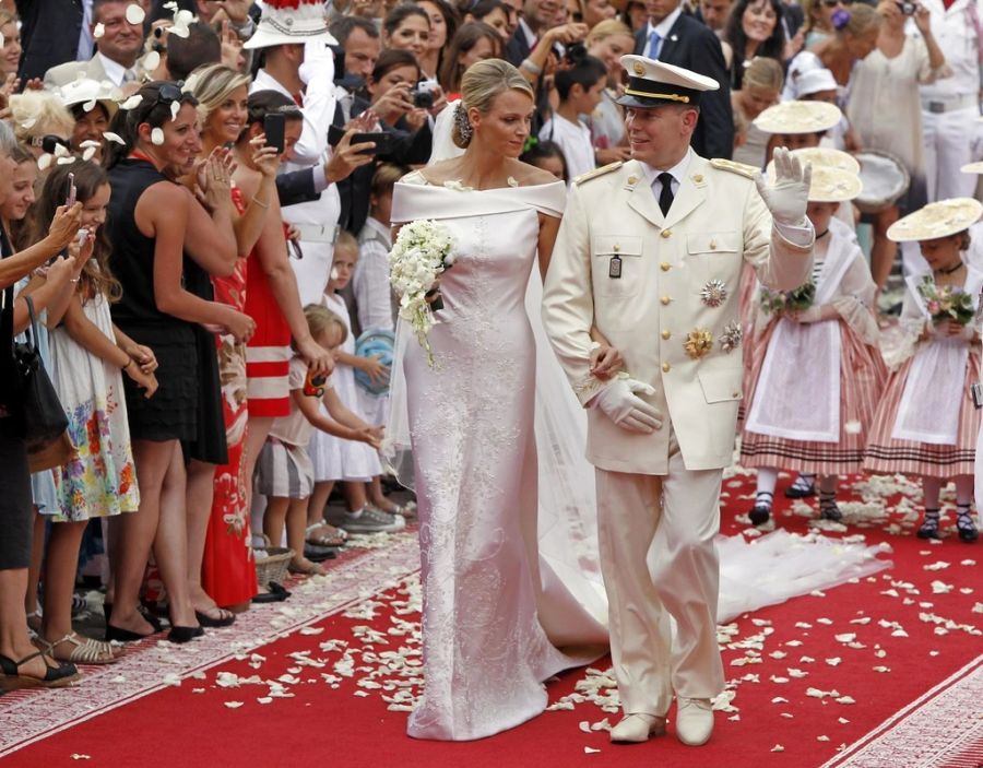 Die Hochzeit von Charlene und Albert im Jahr 2011.