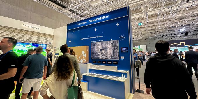 Samsungs Frame kommt zum 100. Geburtstag von Disney in neuem Look daher. Samsung IFA 2023