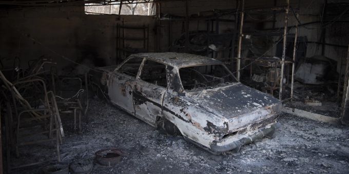 Brandschäden in Griechenland. Greece Wildfires