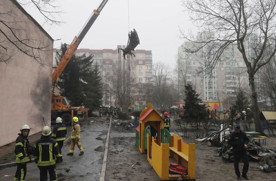 Der Crash geschah nahe Wohnhäusern und einem Kindergarten.