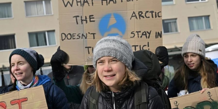 Greta Thunberg in Davos