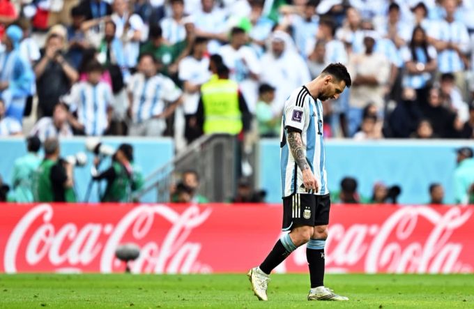 Lionel Messi konnte seinem Team gegen Saudi-Arabien nicht zum Sieg verhelfen. argentinien saudi arabien