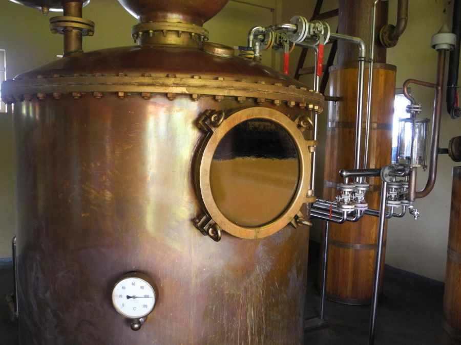 Rum Behälter Melasse Mauritius Fabrik Herstellung