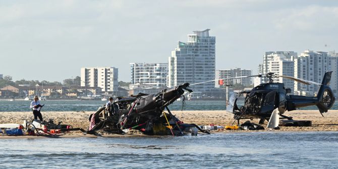 Australien vier Tote Helikopter