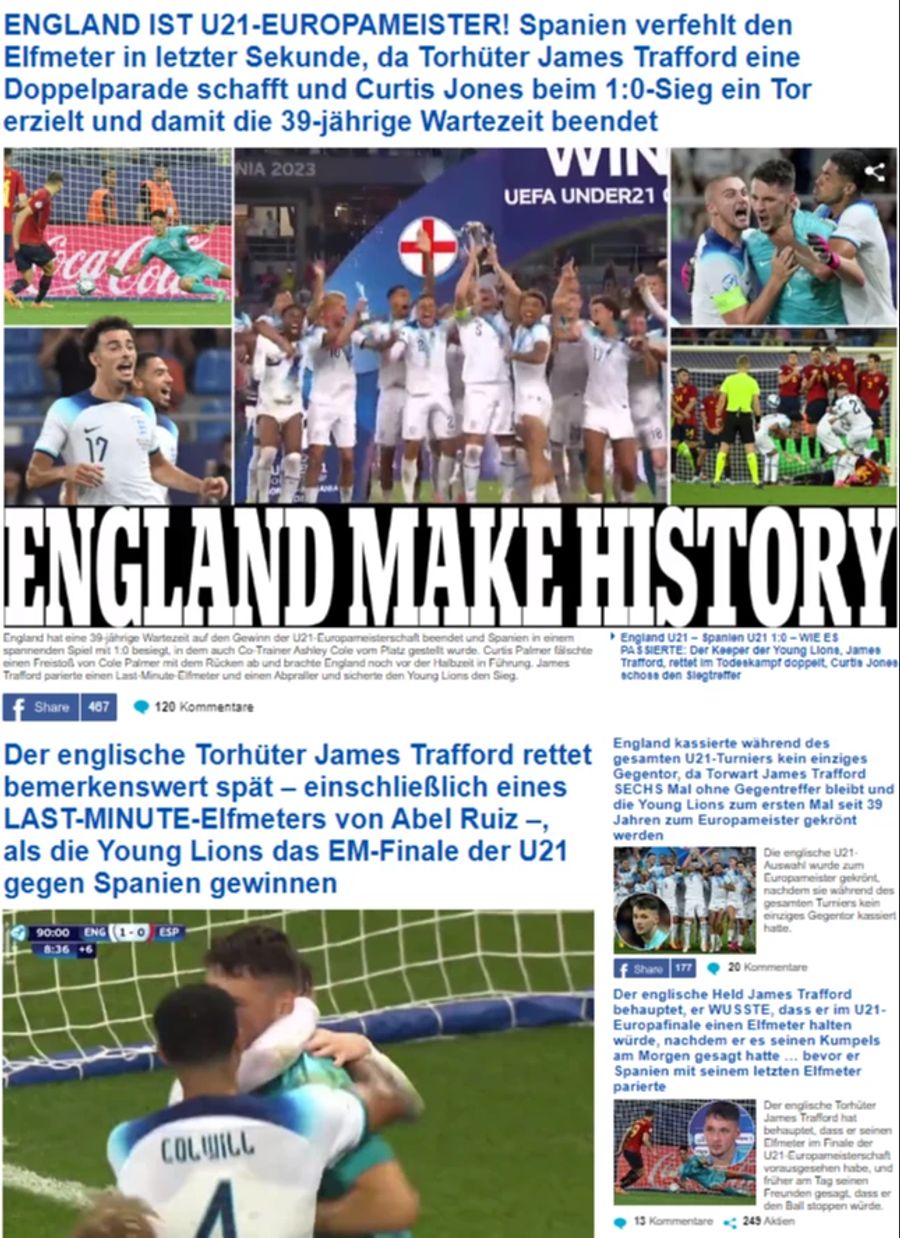 James Trafford England U21