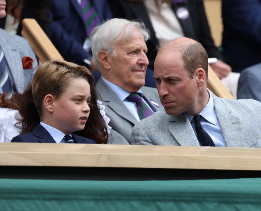 Prinz George und Papa Prinz William in Wimbledon.