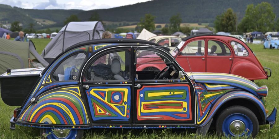 Das Kultauto gab es in allen möglichen Farben zu bestaunen.