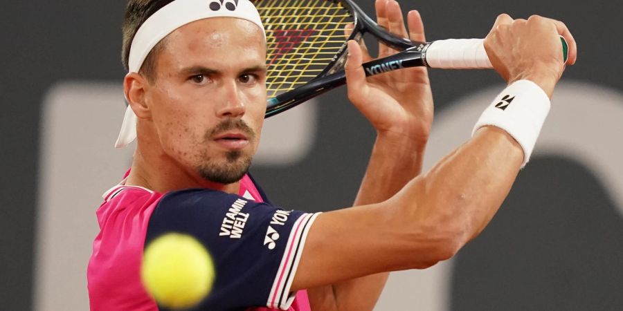 Daniel Altmaier bezwang Andrej Rubljow im Achtelfinale von Hamburg in zwei Sätzen.