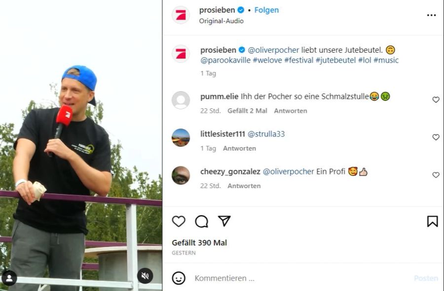 Oliver Pocher trägt seinen Ehering nicht.