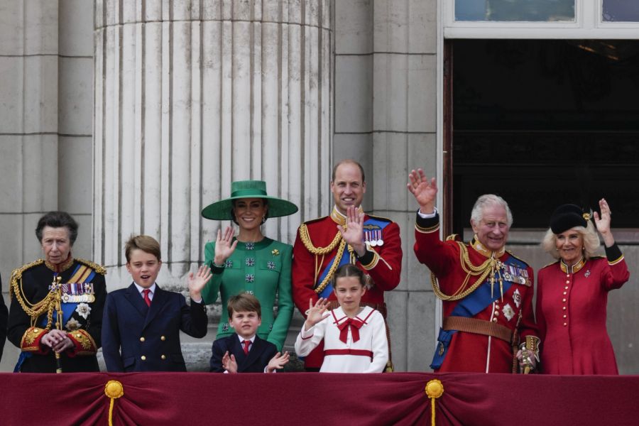 King Charles und die britische Königsfamilie bei der Geburtstagsparade «Trooping The Colour».