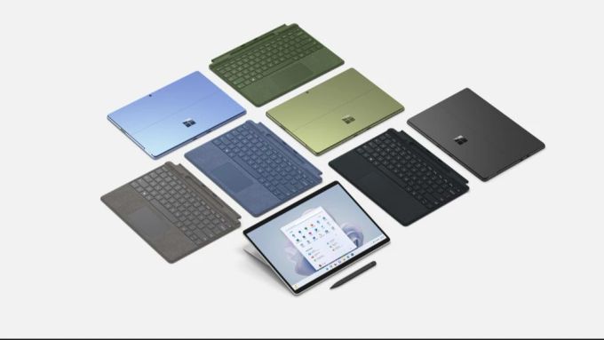 Das Microsoft Surface Pro 9 gibt es nun auch in «Saphirblau» und «Waldgrün». Microsoft Surface Pro 9