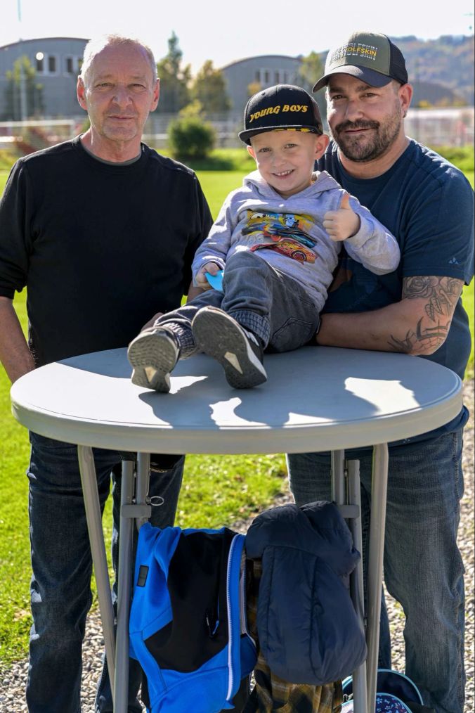 3 Generationen vlnr.: Bruno Schüpbach, Alessio Schüpbach und Marcel Schüpbach.