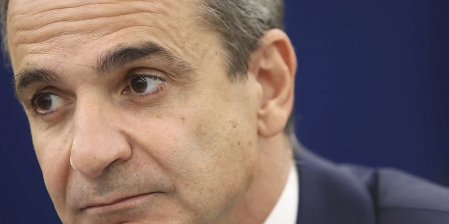 FILED - Der griechische Premier Kyriakos Mitsotakis. (Archivbild) Photo: Fred Marvaux/EU Parliament/dpa - ATTENTION: editorial use only and only if the credit mentioned above is referenced in full
