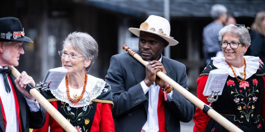 Am «Fest der Feste» auf dem Ballenberg BE konnten die Besuchenden Kultur und Kulinarik aus allen Landesteilen und Sprachregionen kennenlernen. (Archivbild)