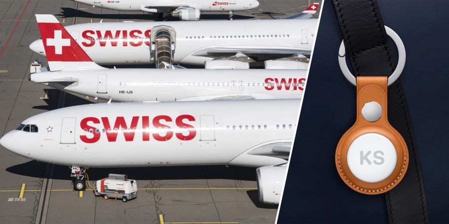 Lufthansa Swiss Apple Airtags