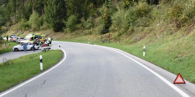 Filisur GR: Motorradlenker bei Kollision verletzt Motorradlenker bei Kollision verletzt