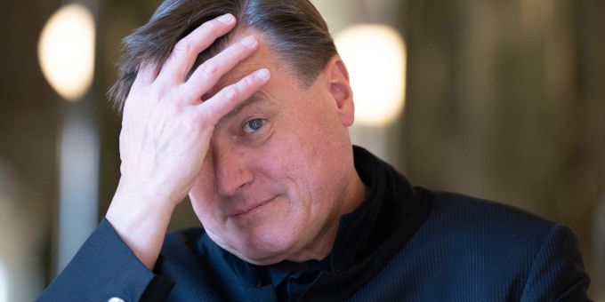 Christian Thielemann, Chefdirigent der Sächsischen Staatskapelle, während einer Pressekonferenz in der Semperoper Dresden. Christian Thielemann