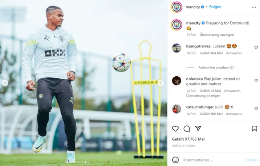 Manuel Akanji dürfte heute in der Champions League auf der Aussenverteidiger-Position auflaufen.