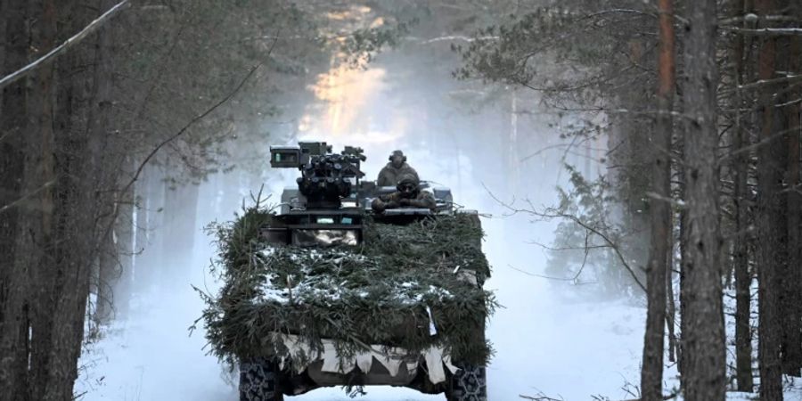 Bundeswehrsoldaten bei Übung in Litauen