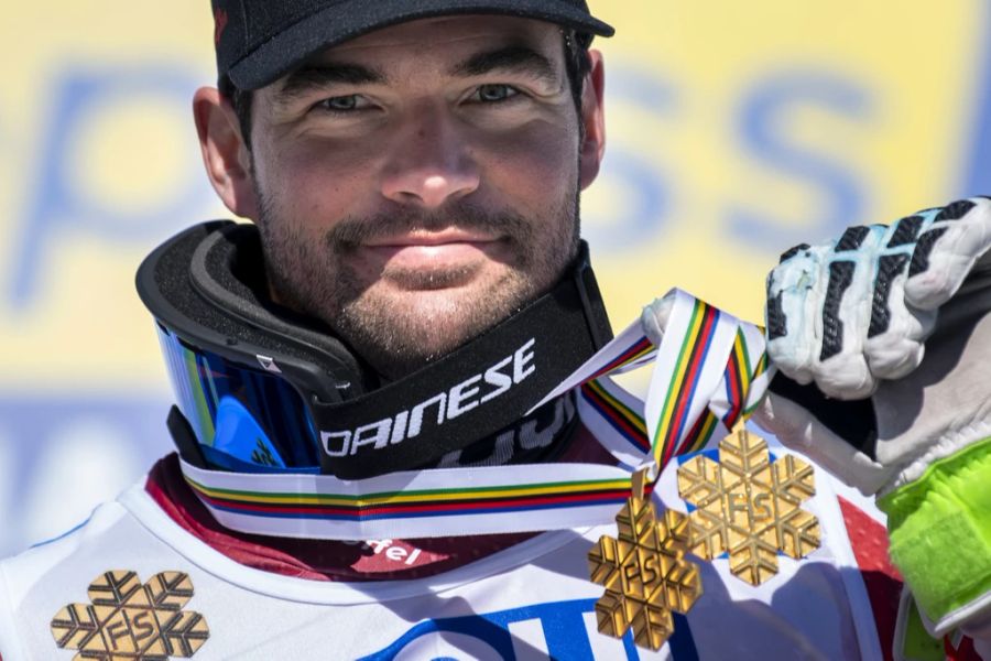 Vincent Kriechmayr holte an der Ski-WM in Cortina 2021 Doppel-Gold.